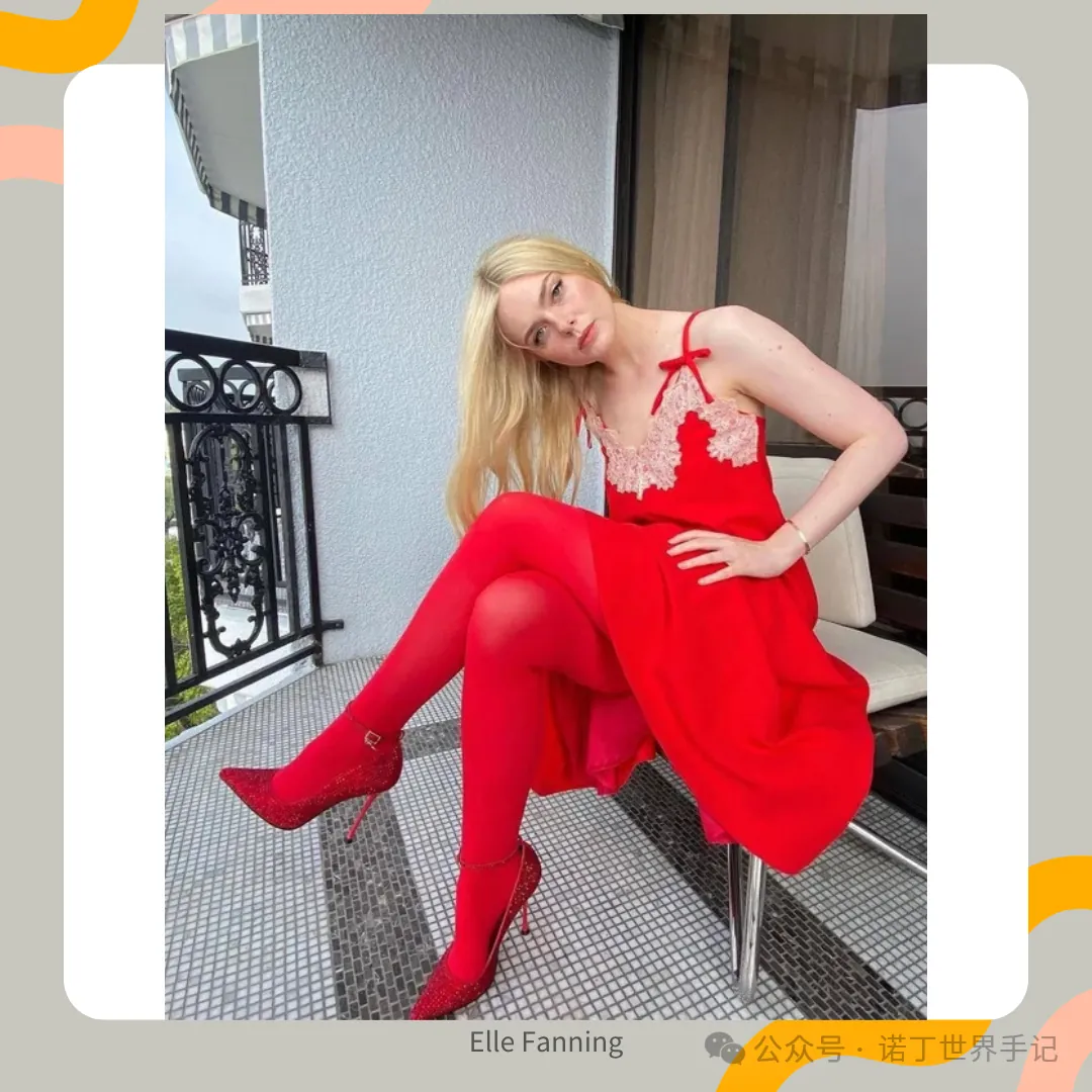 NottingW Fashionary fashion term — red tights
